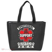 Emotional Support Husband Do Not Pet Meme Tote Bag thumb 0
