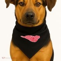 Elephant Seal Hearts Valentine's Day Pup Lover Gift Cute Gift USA-Made Doggie Bandana thumb 1
