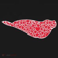 Elephant Seal Hearts Valentine's Day Pup Lover Gift Cute Gift Women's Hoodie thumb 2