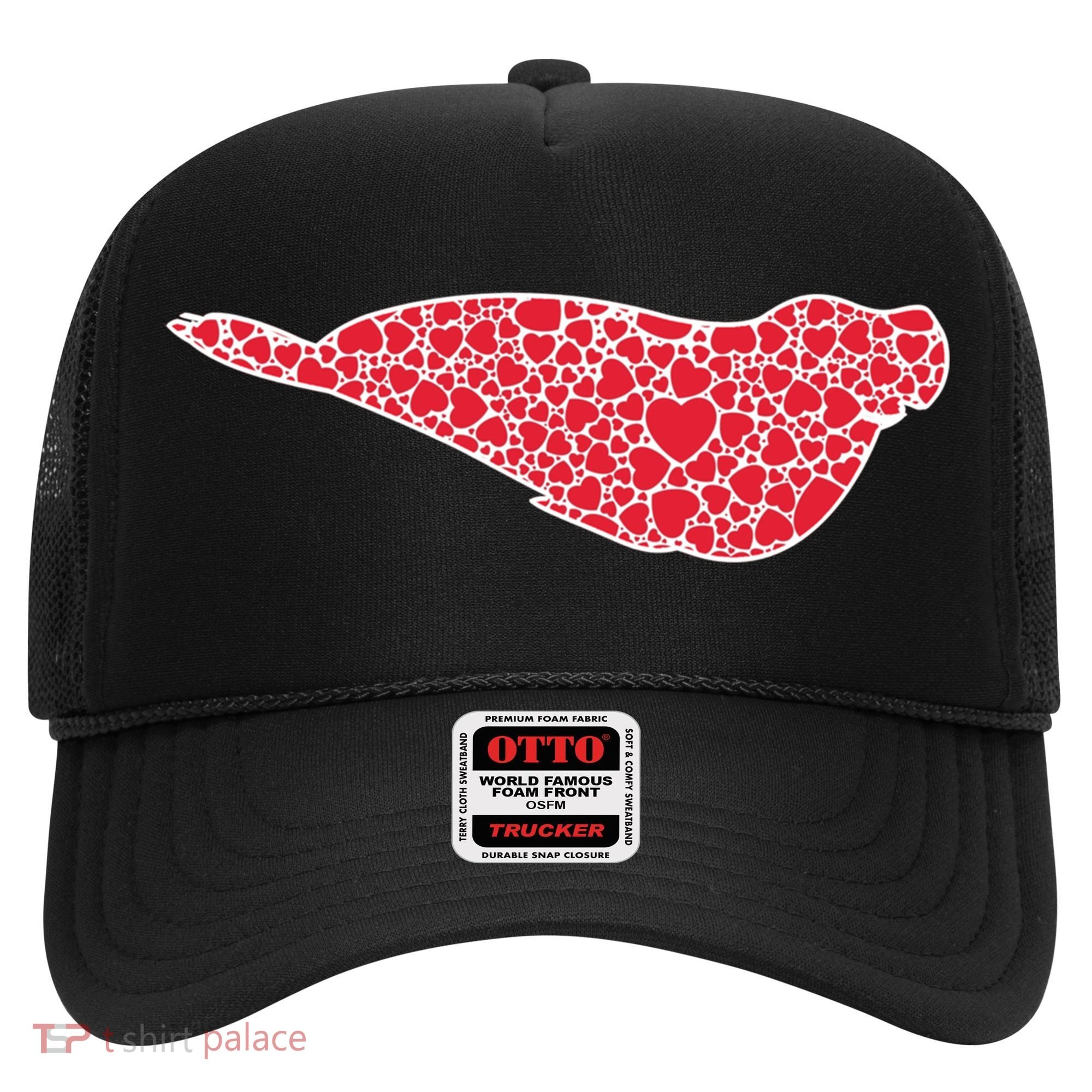 Elephant Seal Hearts Valentine's Day Pup Lover Gift Cute Gift Hat