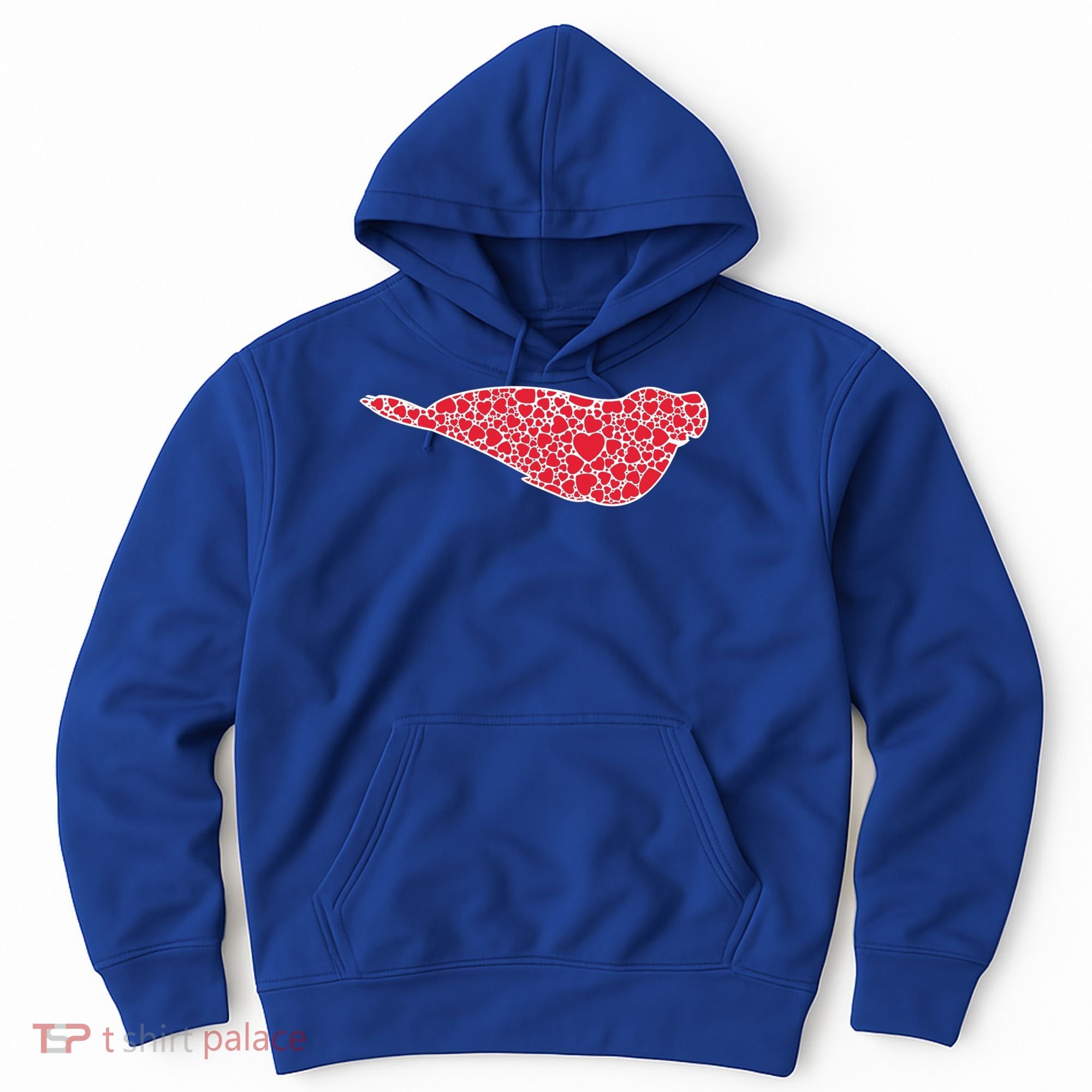Elephant Seal Hearts Valentine's Day Pup Lover Gift Cute Gift Hoodie