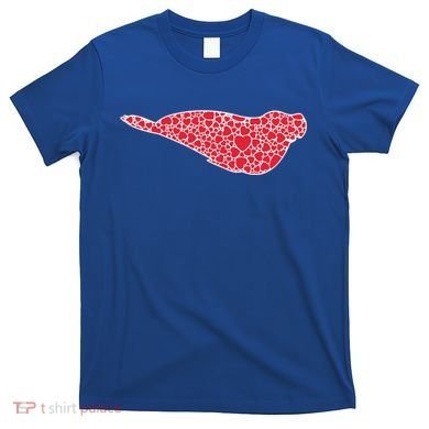 Elephant Seal Hearts Valentine's Day Pup Lover Gift Cute Gift T-Shirt