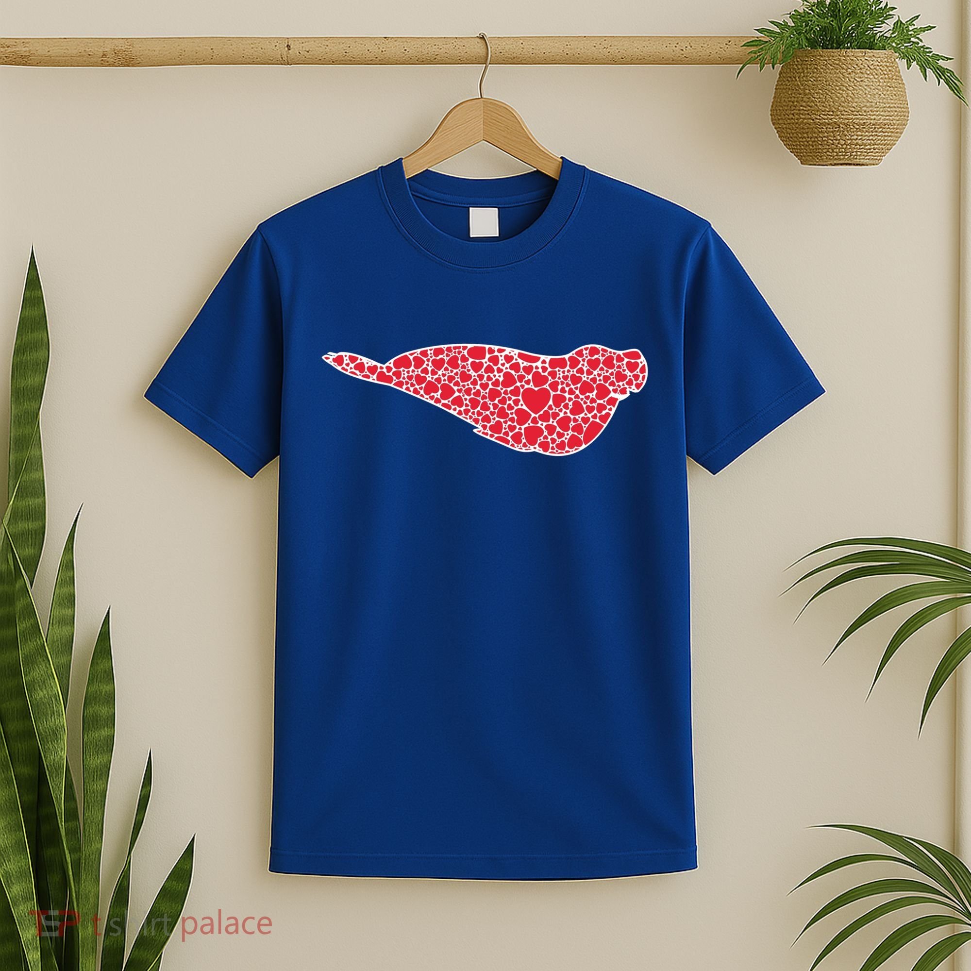 Elephant Seal Hearts Valentine's Day Pup Lover Gift Cute Gift T-Shirt