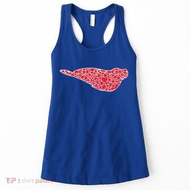 Elephant Seal Hearts Valentine's Day Pup Lover Gift Cute Gift Women's Tank Top