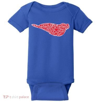 Elephant Seal Hearts Valentine's Day Pup Lover Gift Cute Gift Baby Bodysuit