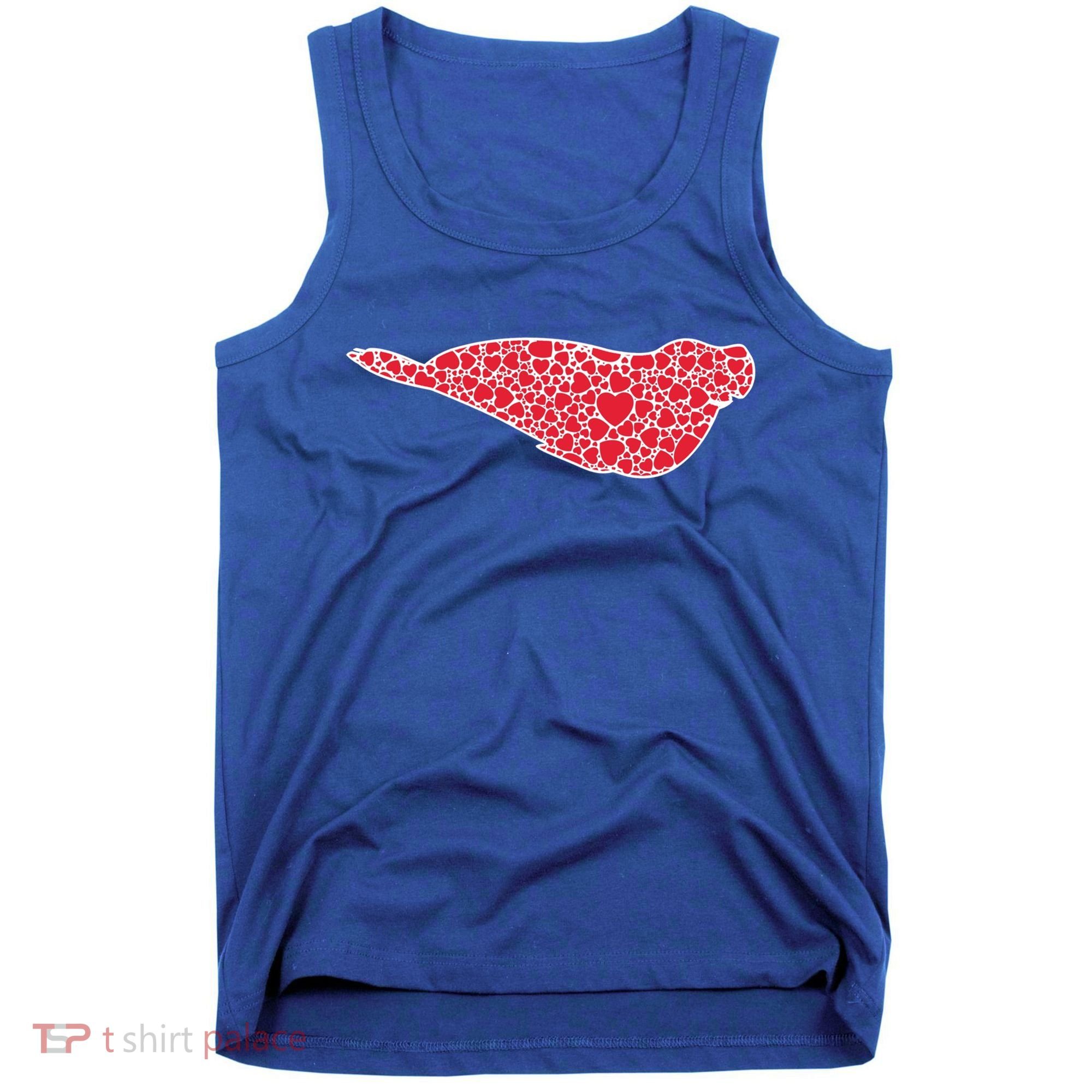 Elephant Seal Hearts Valentine's Day Pup Lover Gift Cute Gift Tank Top