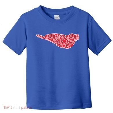 Elephant Seal Hearts Valentine's Day Pup Lover Gift Cute Gift Toddler T-Shirt