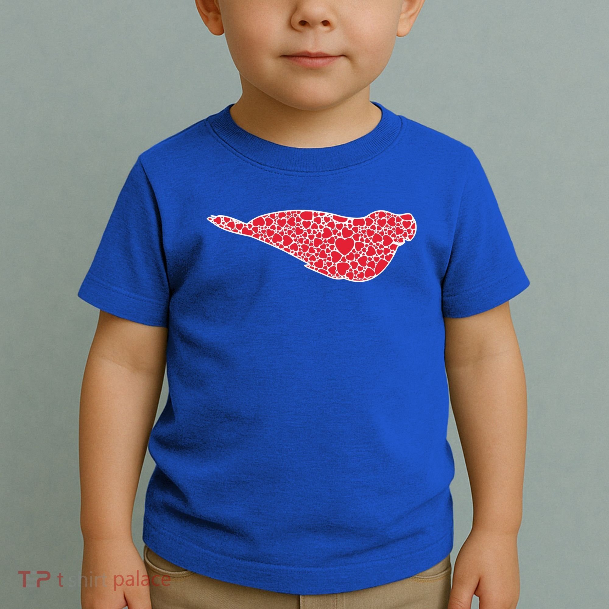 Elephant Seal Hearts Valentine's Day Pup Lover Gift Cute Gift Toddler T-Shirt