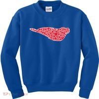 Elephant Seal Hearts Valentine's Day Pup Lover Gift Cute Gift Kids Sweatshirt thumb 0