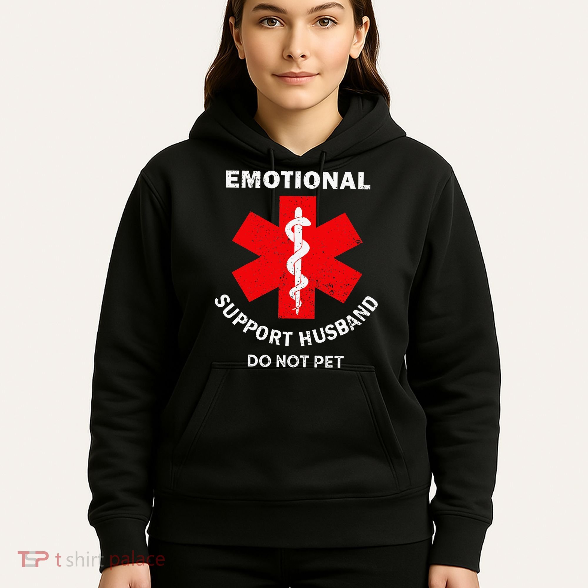 Emotional Support Husband Do Not Pet Hoodie