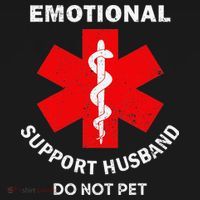 Emotional Support Husband Do Not Pet Polo thumb 3