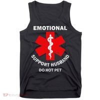 Emotional Support Husband Do Not Pet Tank Top thumb 0