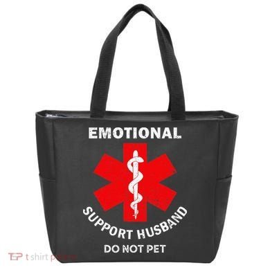 Emotional Support Husband Do Not Pet Tote Bag