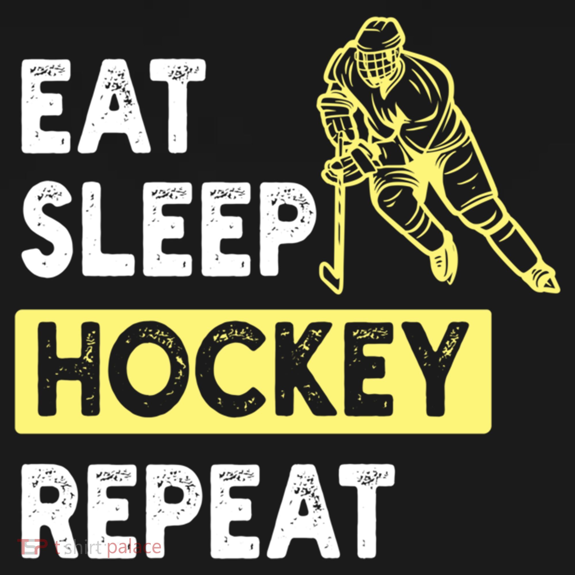 Eat Sleep Hockey Repeat Tee Gift Kids Hockey Lovers Gift Doggie Tank