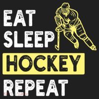 Eat Sleep Hockey Repeat Tee Gift Kids Hockey Lovers Gift Golf Towel thumb 3