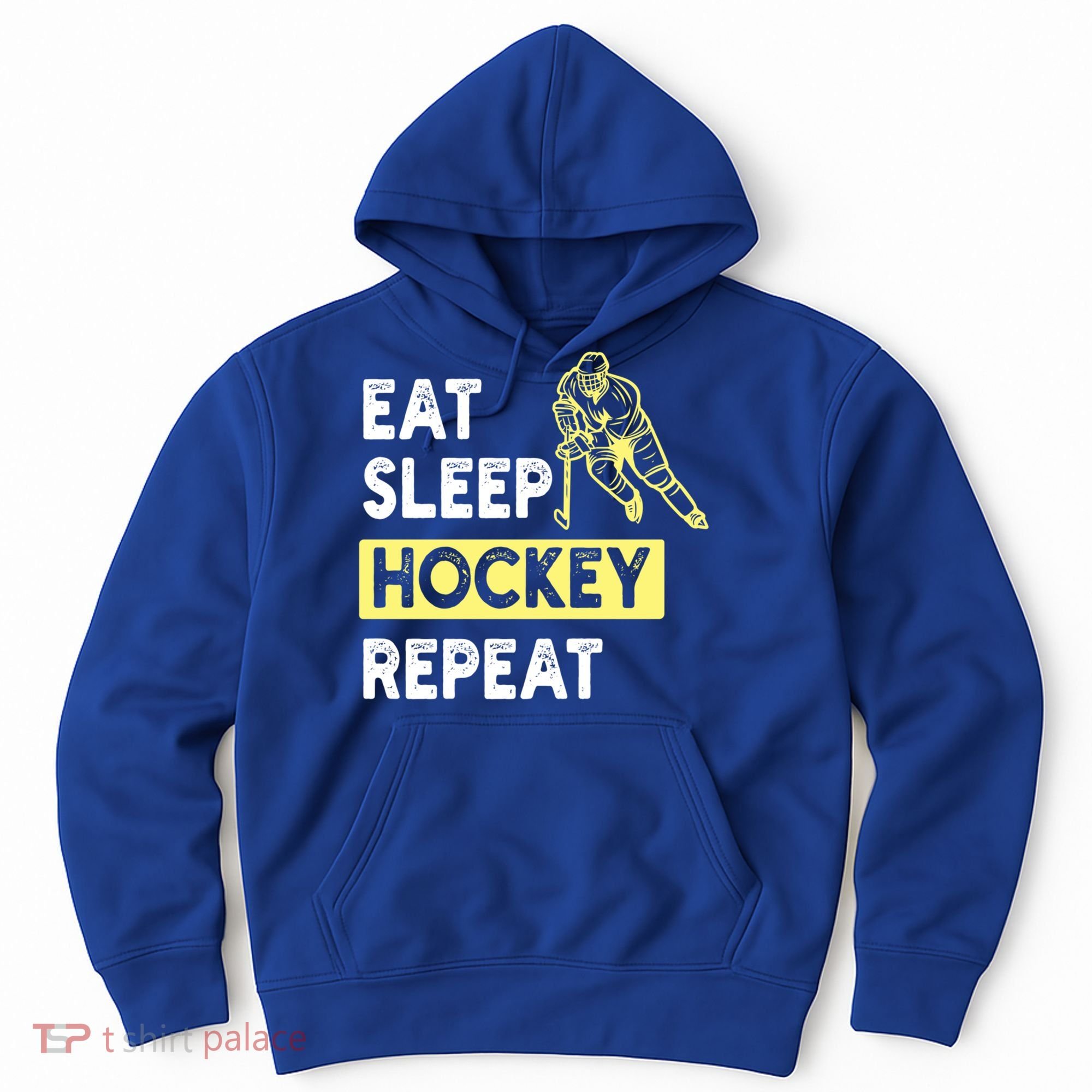 Eat Sleep Hockey Repeat Tee Gift Kids Hockey Lovers Gift Hoodie