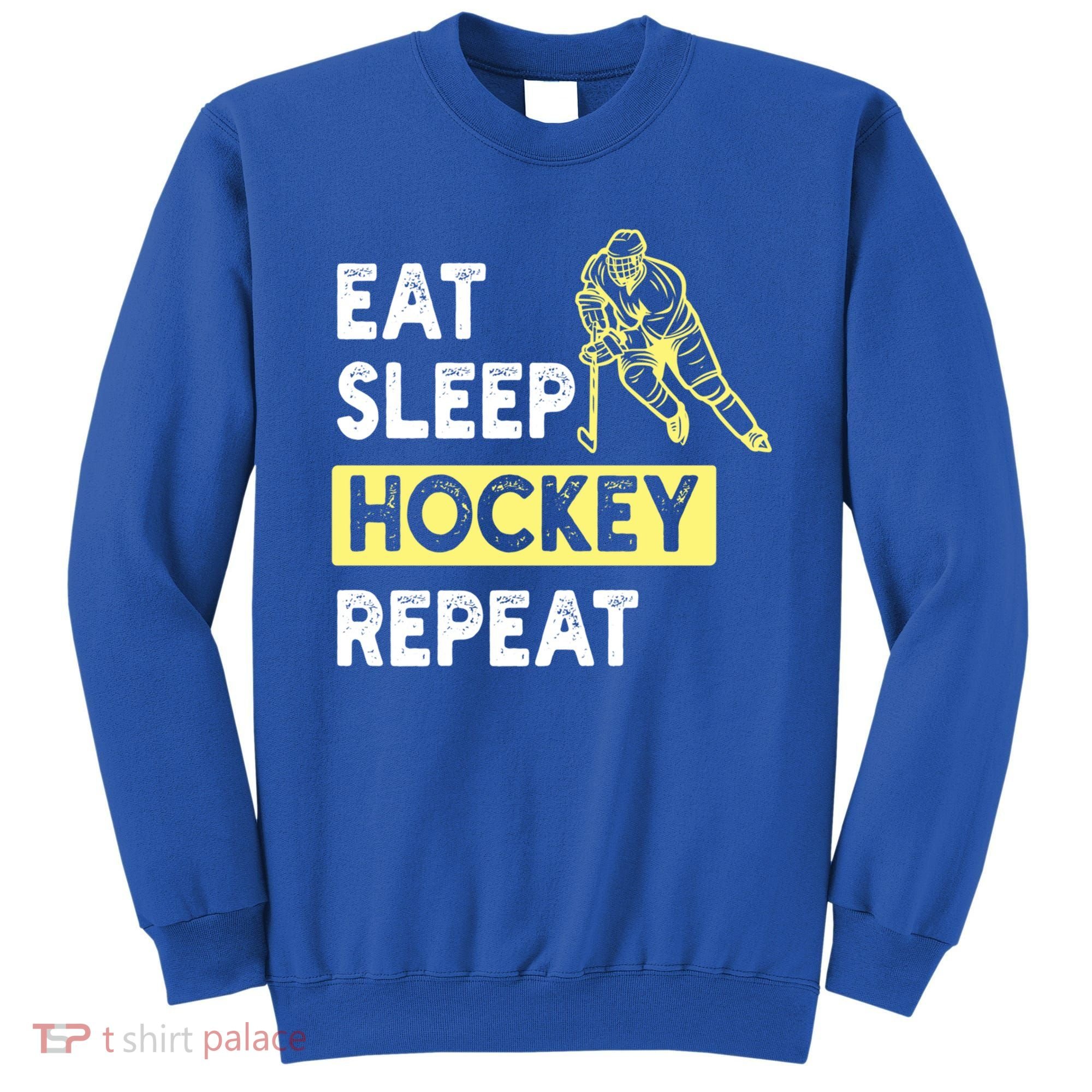 Eat Sleep Hockey Repeat Tee Gift Kids Hockey Lovers Gift Sweatshirt