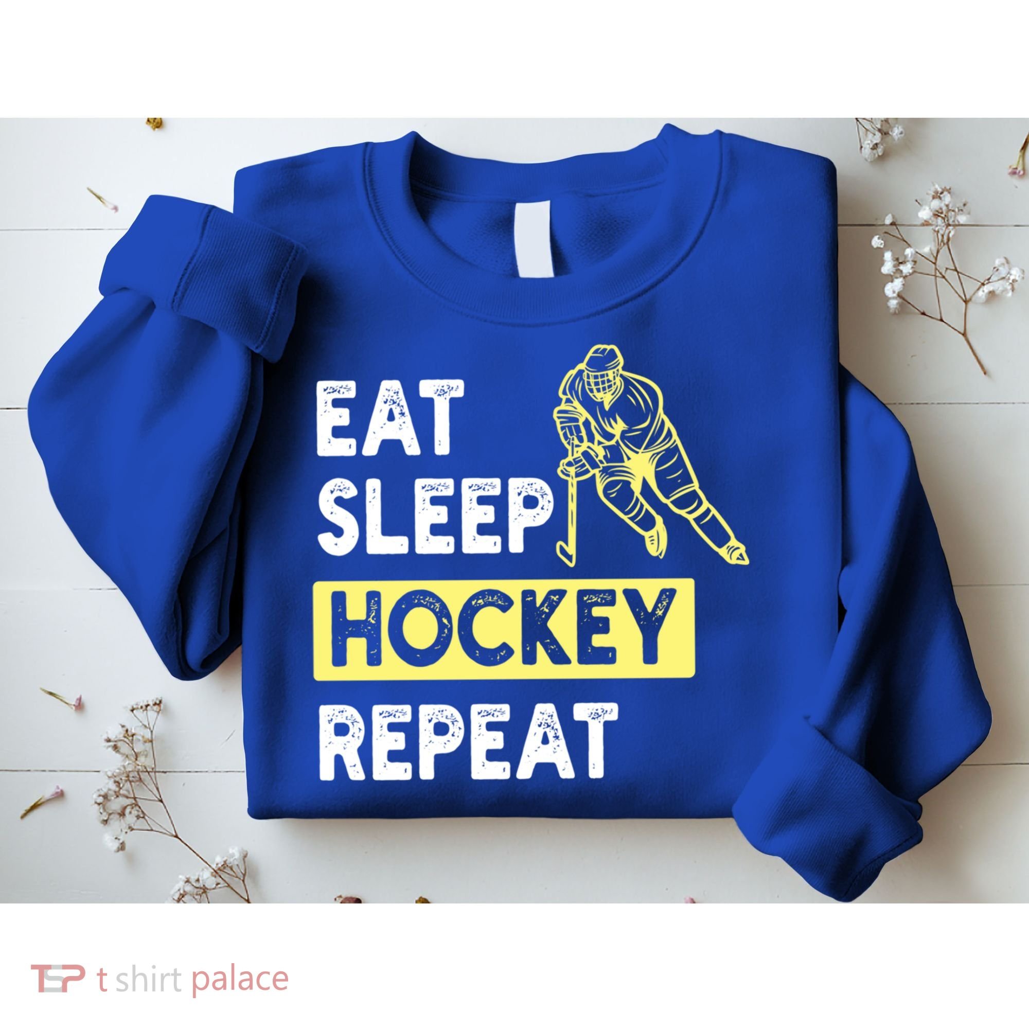 Eat Sleep Hockey Repeat Tee Gift Kids Hockey Lovers Gift Sweatshirt