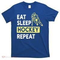 Eat Sleep Hockey Repeat Tee Gift Kids Hockey Lovers Gift T-Shirt thumb 0