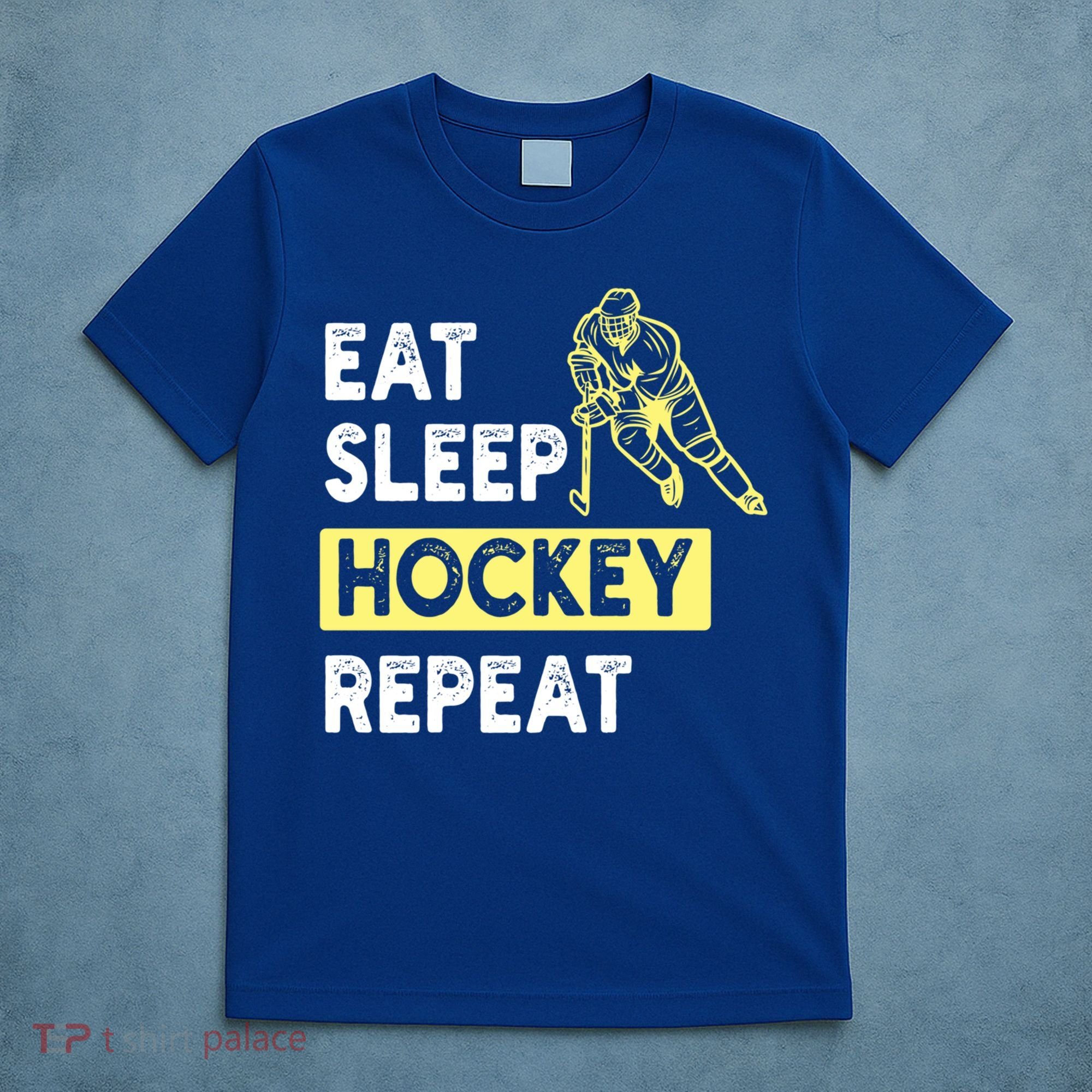 Eat Sleep Hockey Repeat Tee Gift Kids Hockey Lovers Gift T-Shirt