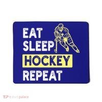Eat Sleep Hockey Repeat Tee Gift Kids Hockey Lovers Gift Mousepad thumb 0