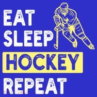 Eat Sleep Hockey Repeat Tee Gift Kids Hockey Lovers Gift Mousepad thumb 1