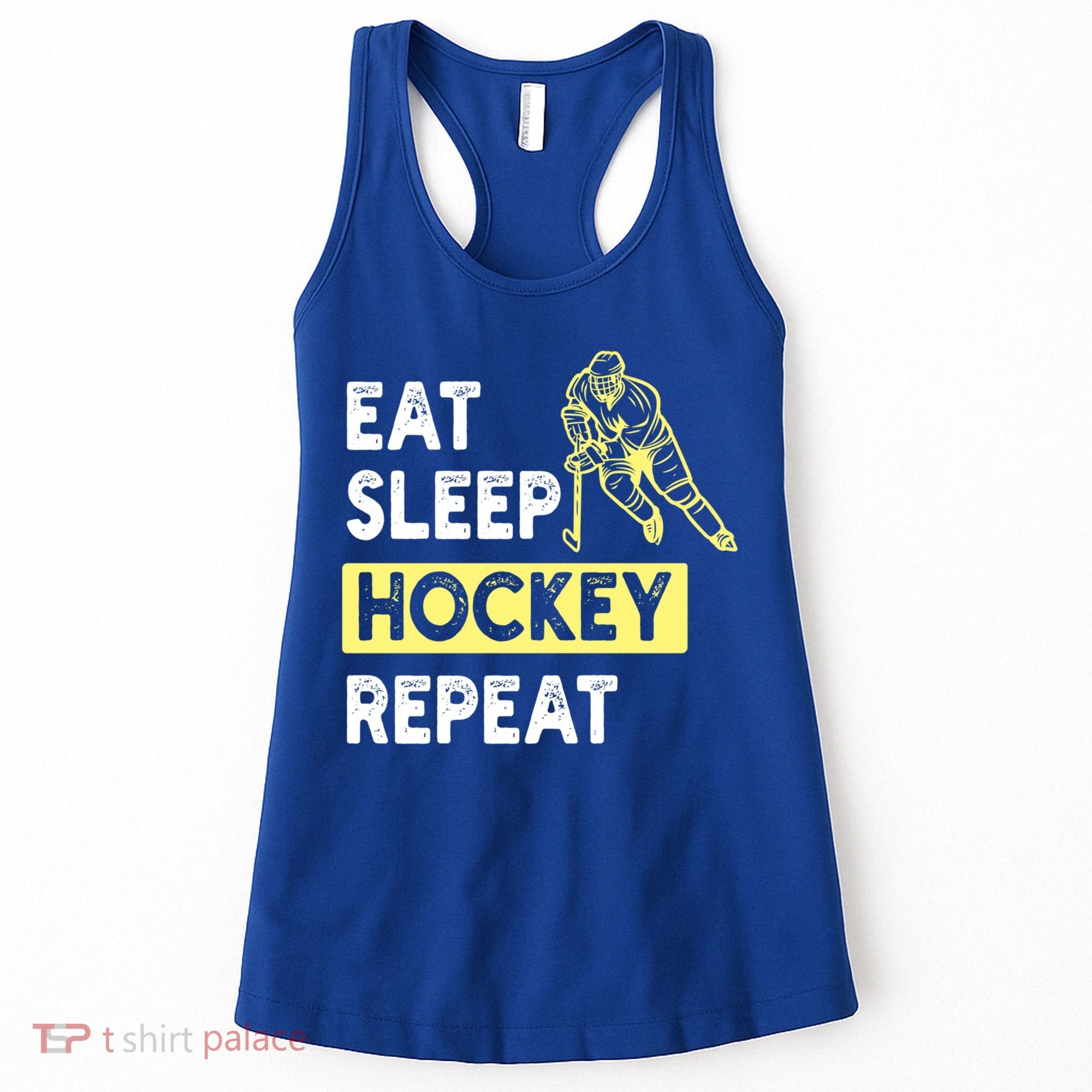 Eat Sleep Hockey Repeat Tee Gift Kids Hockey Lovers Gift Women's Tank Top