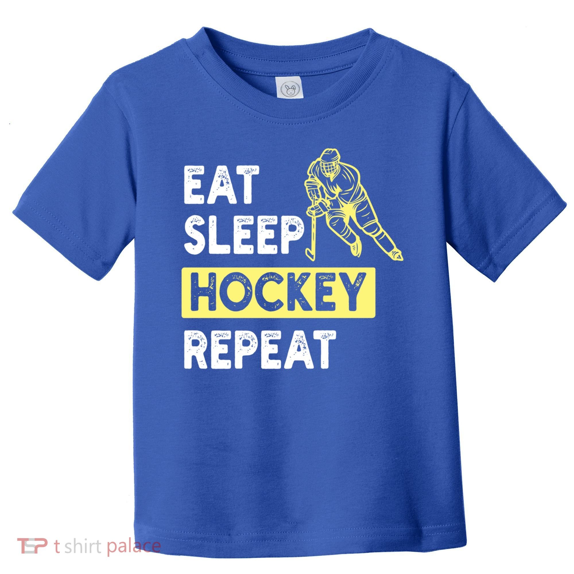 Eat Sleep Hockey Repeat Tee Gift Kids Hockey Lovers Gift Toddler T-Shirt