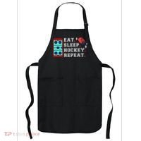 Eat Sleep Hockey Repeat Apron thumb 0