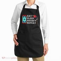 Eat Sleep Hockey Repeat Apron thumb 2