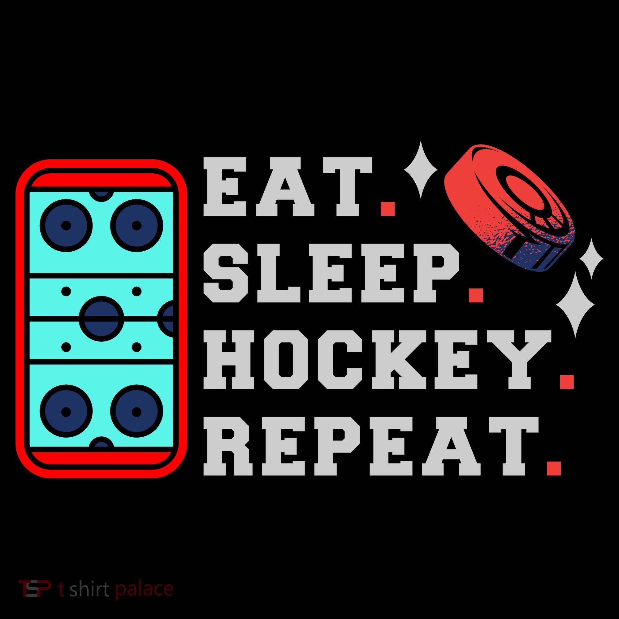 Eat Sleep Hockey Repeat Apron