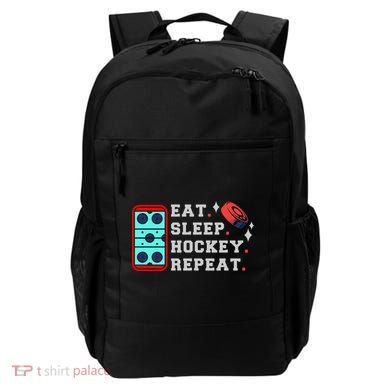 Eat Sleep Hockey Repeat Backpack