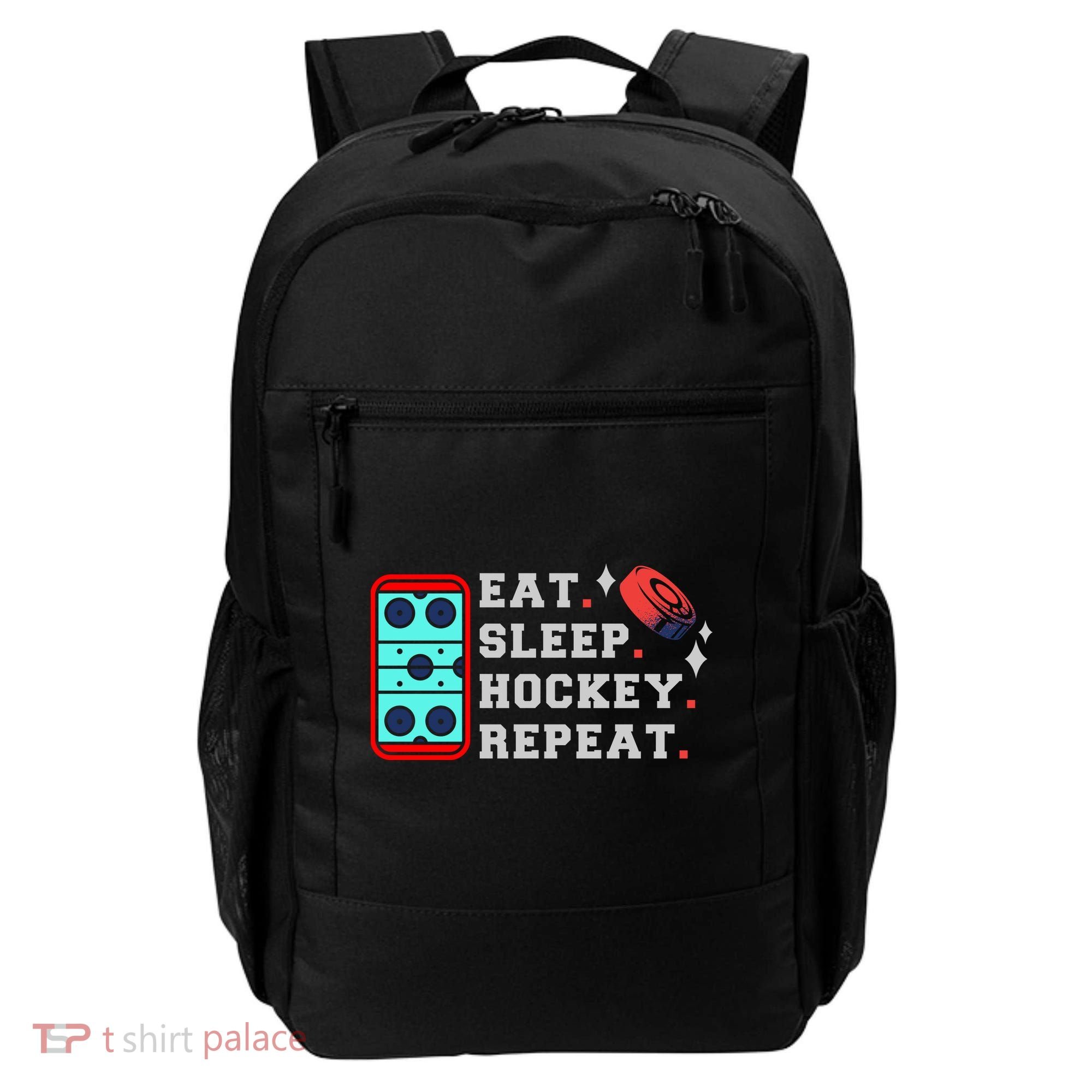 Eat Sleep Hockey Repeat Backpack
