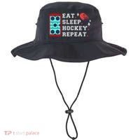 Eat Sleep Hockey Repeat Bucket Hat thumb 0