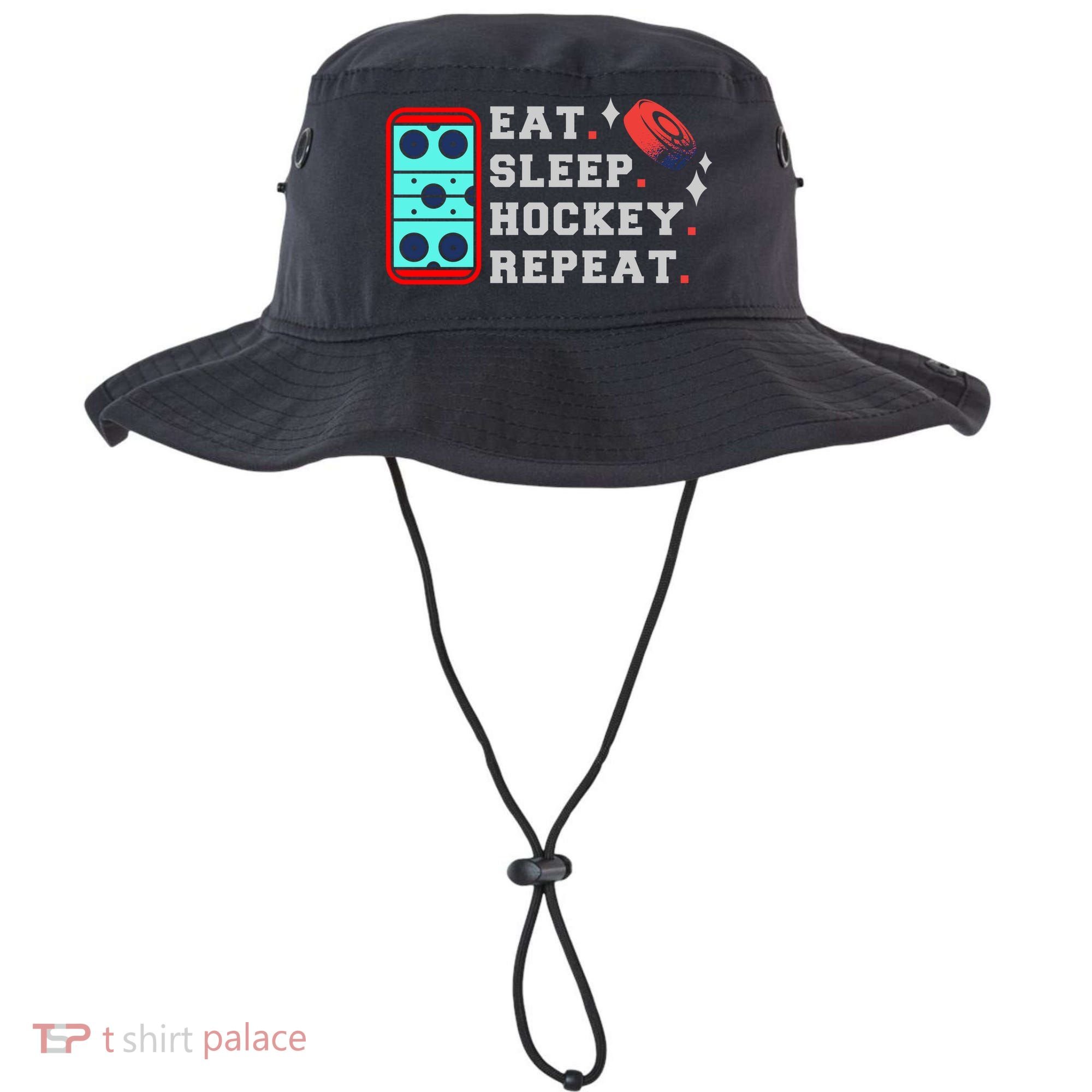 Eat Sleep Hockey Repeat Bucket Hat