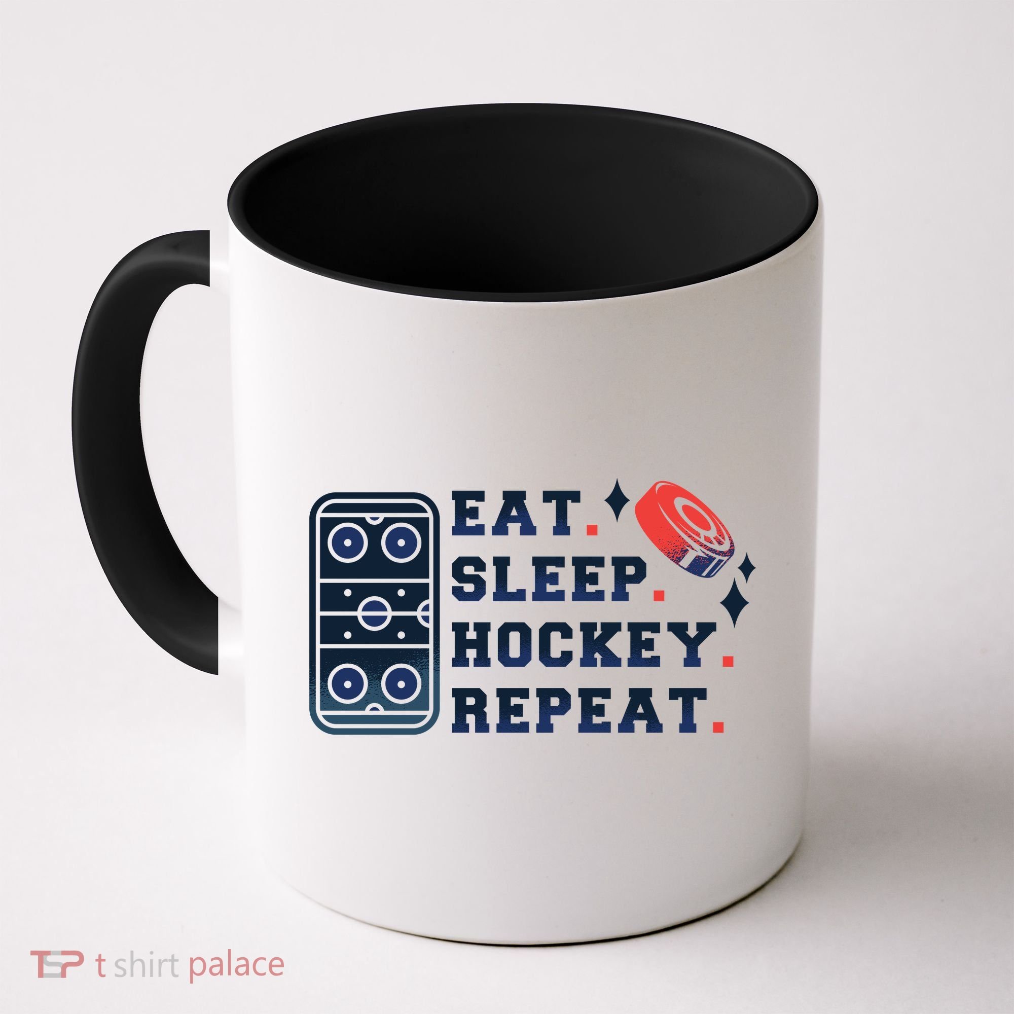 Eat Sleep Hockey Repeat Coffee Mug