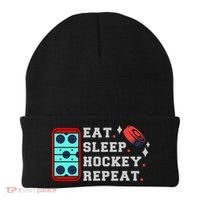 Eat Sleep Hockey Repeat Beanie thumb 0