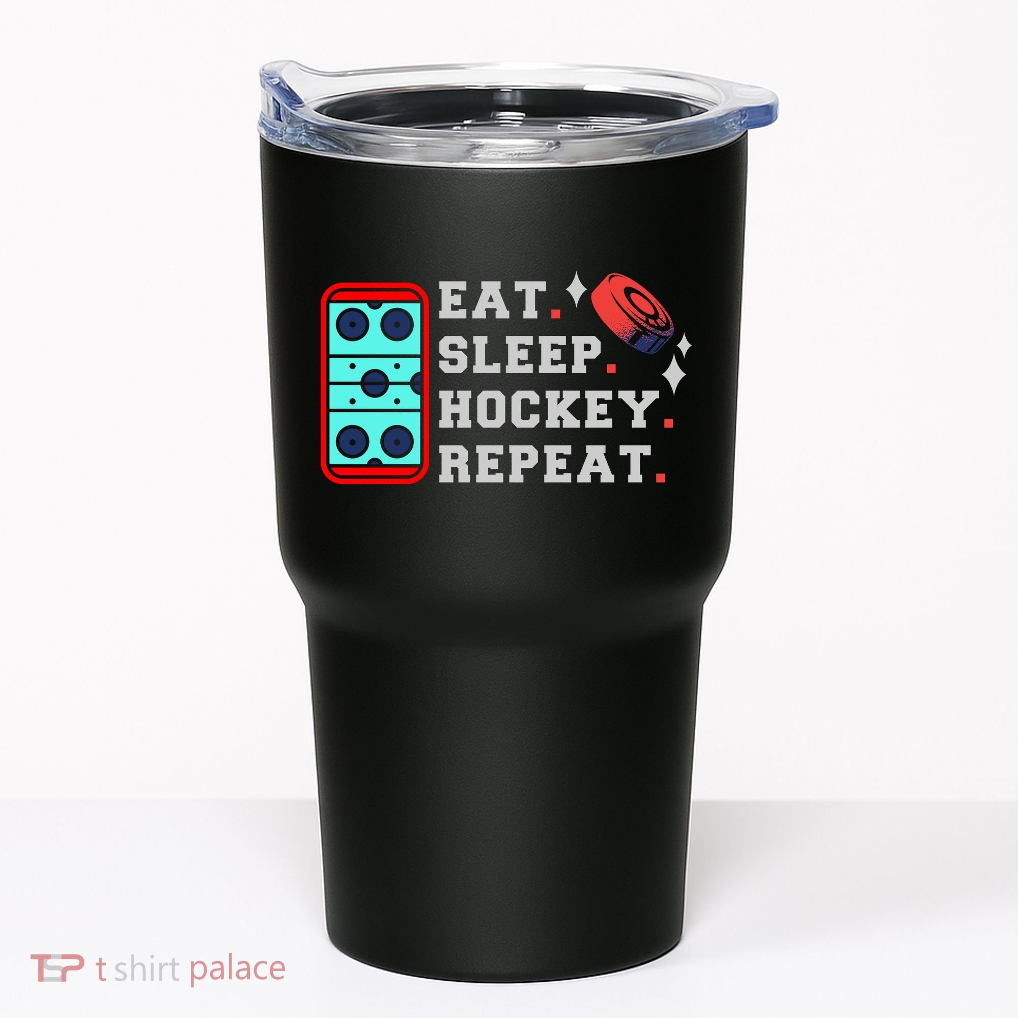 Eat Sleep Hockey Repeat Tumbler
