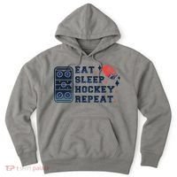 Eat Sleep Hockey Repeat Hoodie thumb 0