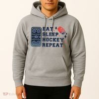 Eat Sleep Hockey Repeat Hoodie thumb 2