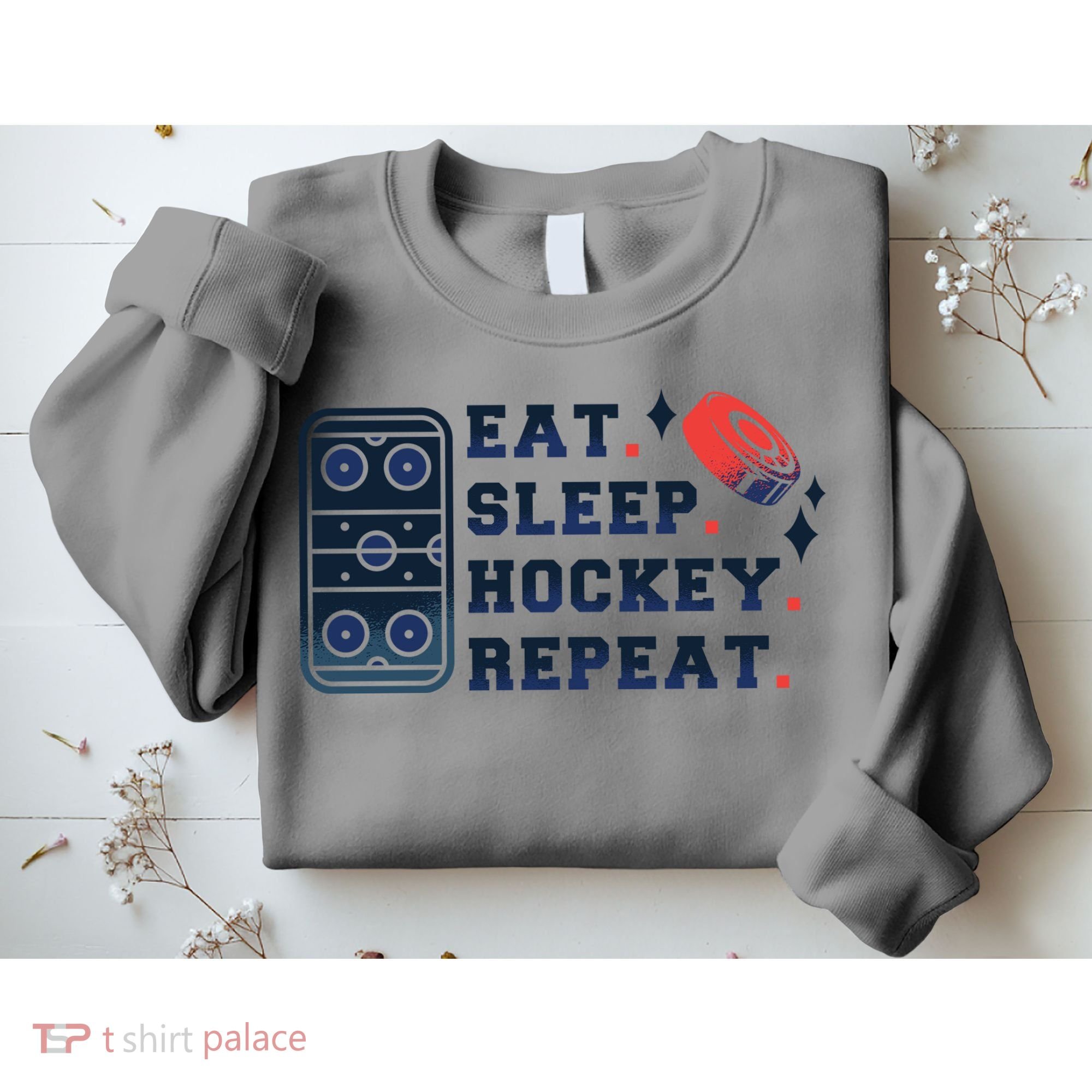 Eat Sleep Hockey Repeat Sweatshirt