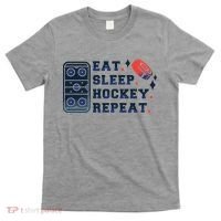 Eat Sleep Hockey Repeat T-Shirt thumb 0