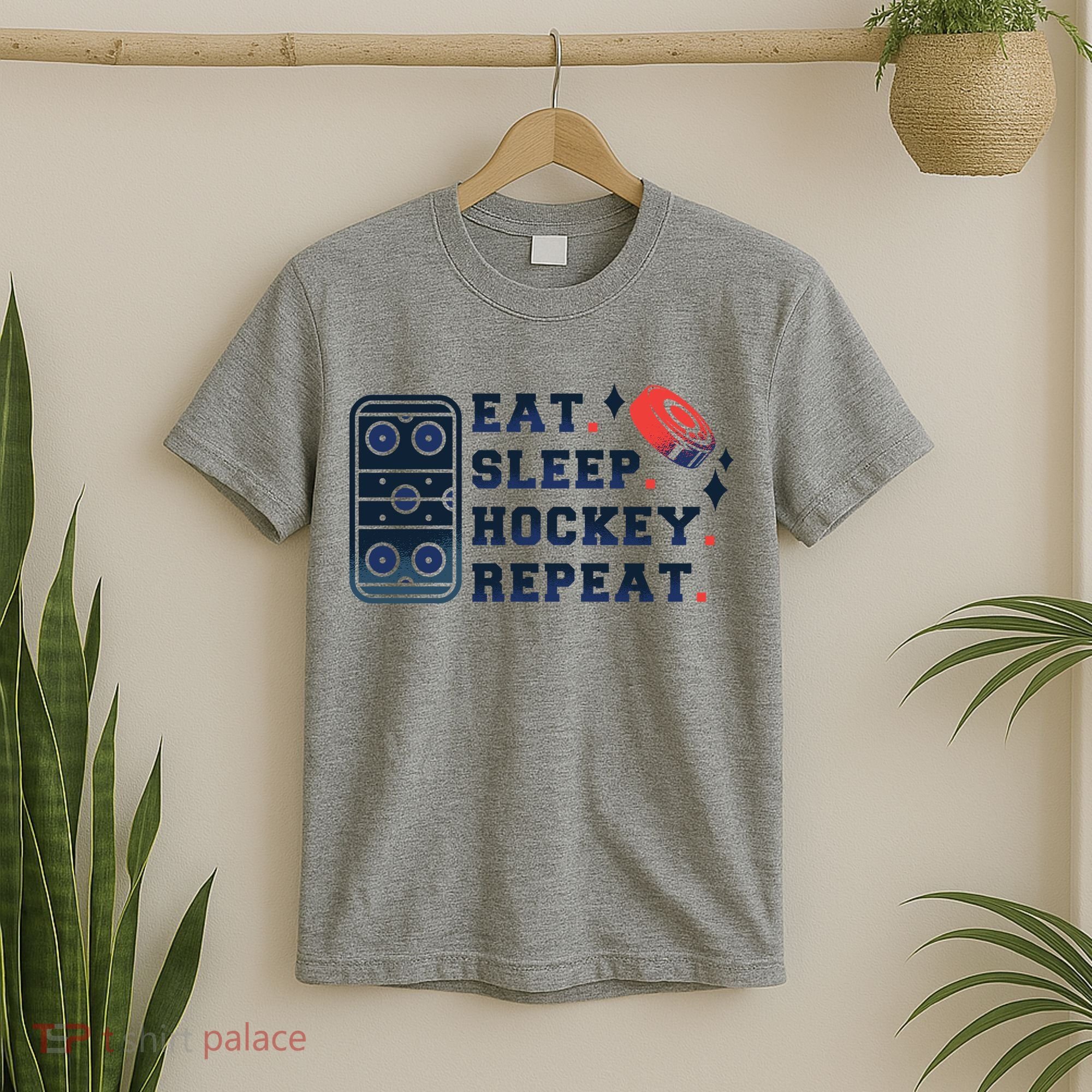 Eat Sleep Hockey Repeat T-Shirt
