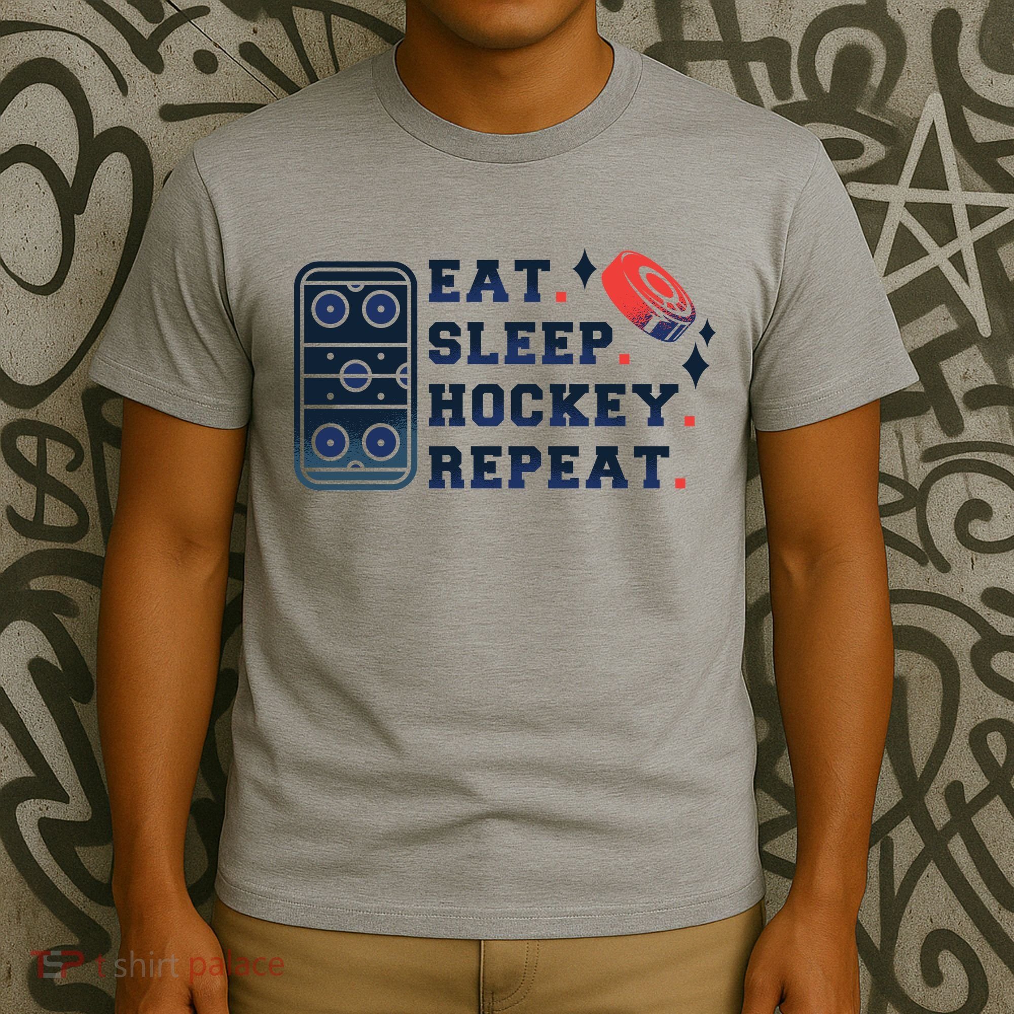 Eat Sleep Hockey Repeat T-Shirt