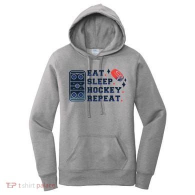 Eat Sleep Hockey Repeat Women's Hoodie