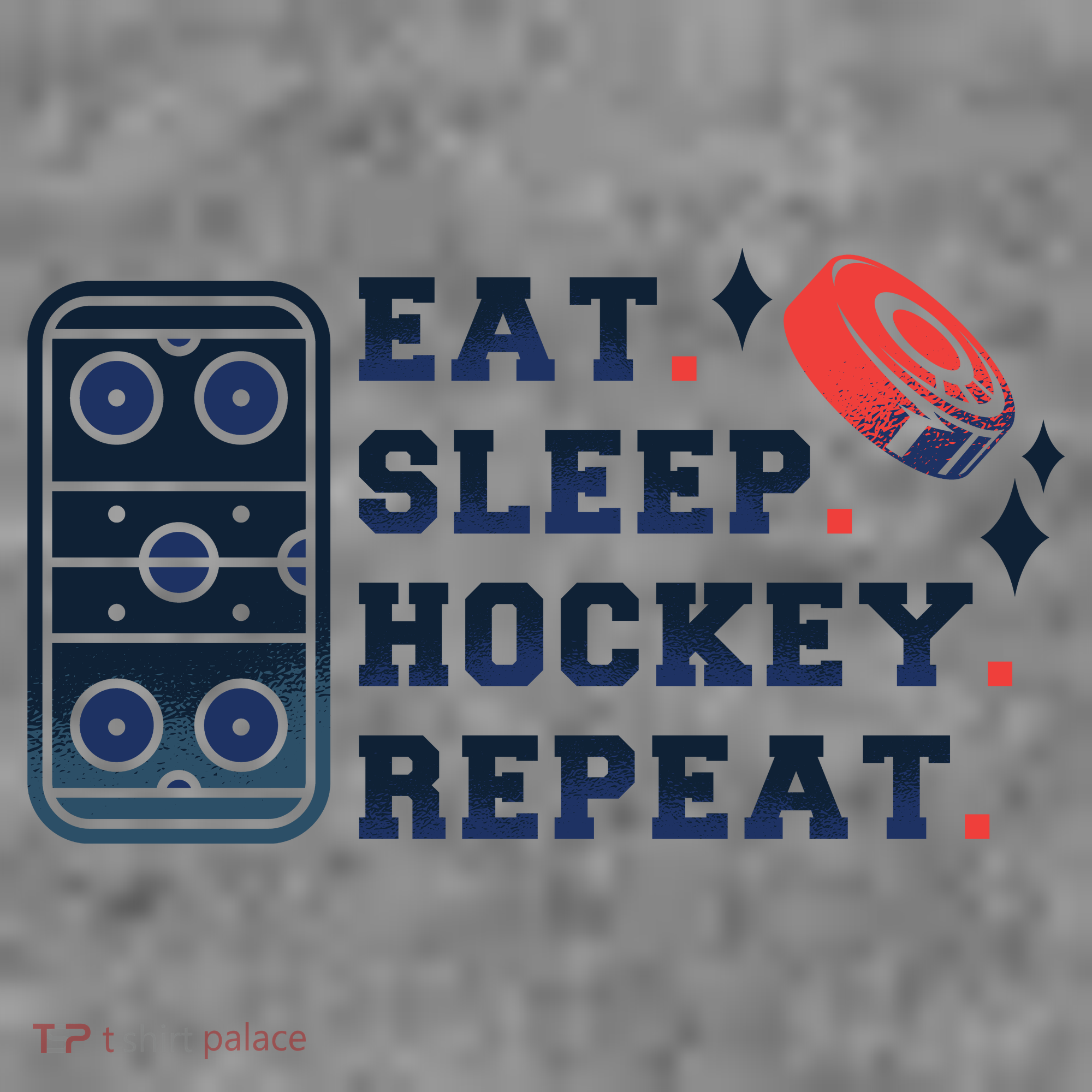 Eat Sleep Hockey Repeat Women's Hoodie