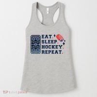 Eat Sleep Hockey Repeat Women's Tank Top thumb 0