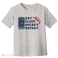 Eat Sleep Hockey Repeat Toddler T-Shirt thumb 0