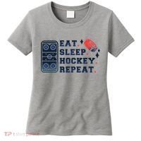 Eat Sleep Hockey Repeat Women's T-Shirt thumb 0
