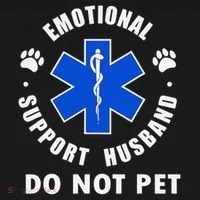 Emotional Support Husband Do Not Pet Bucket Hat thumb 4